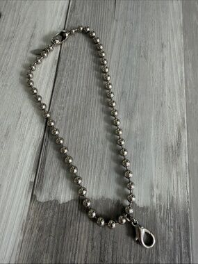 Jewel Kade Silver Beaded Necklace with Lobster Clasp for Charms